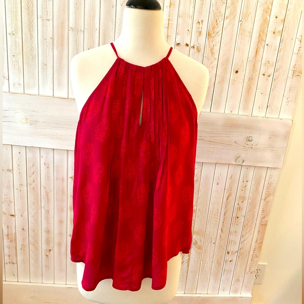 Lucky Brand red sleeveless top size S